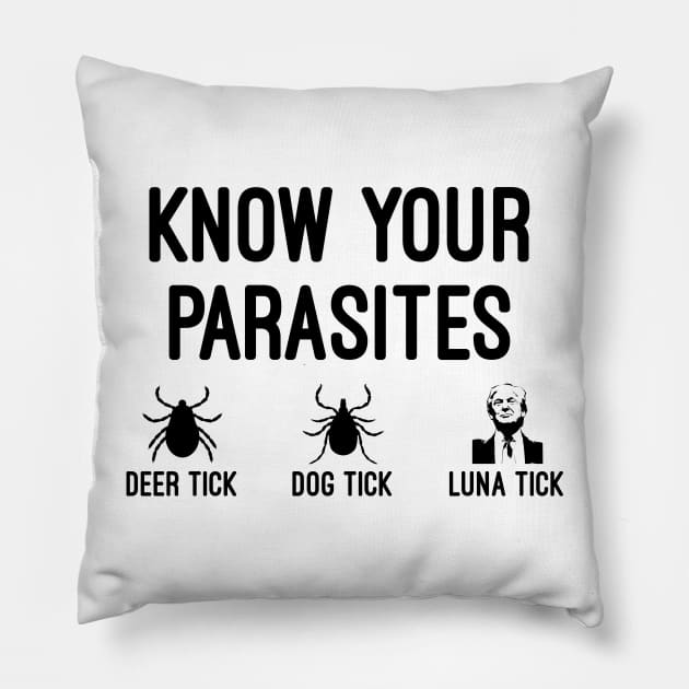 Know Your Parasites Pillow by Raw Designs LDN