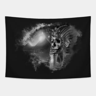 Mystic Pharaoh (b&w) Tapestry