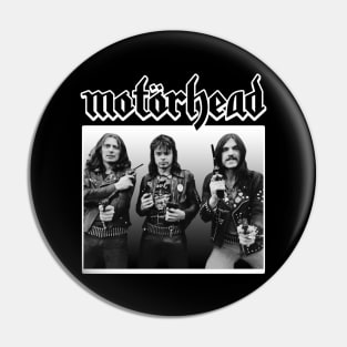 Motorhead Black White Pin