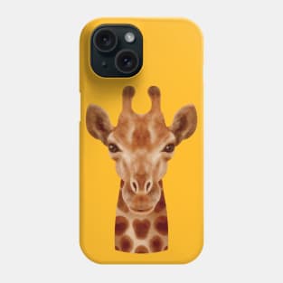 Giraffe Painting Head Hand drawn Phone Case