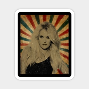 Carrie Underwood -  Photo Vintage Retro Look FanArt Magnet