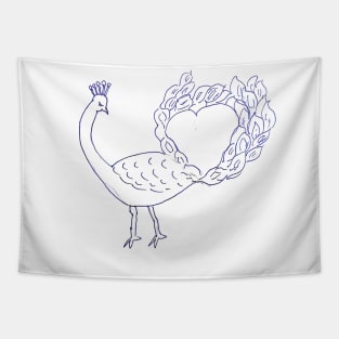 Romancing Peacock Tapestry