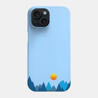 MOUNTAINS, GEOMETRIC LANDSCAPE, MINIMALIST MOUNTAINS Phone Case