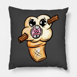 Ice Scream Ice  Cream 99 Flake Cartoon Character Pillow