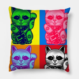 Manekineko Pop Art Style Pillow