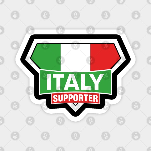 Italy Super Flag Supporter Magnet by ASUPERSTORE