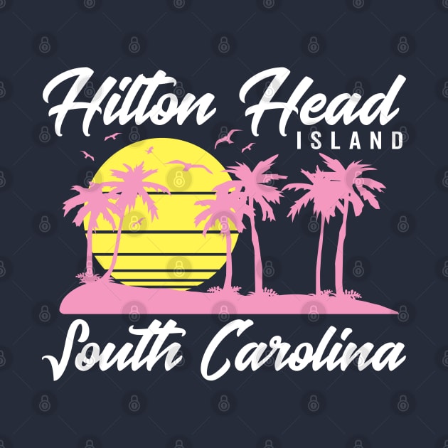 Hilton Head Island South Carolina (White) by DetourShirts