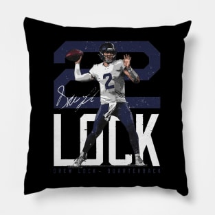 Drew Lock Seattle Bold Number Pillow