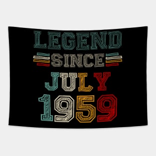 64 Years Old Legend Since July 1959 64th Birthday Tapestry