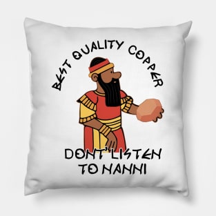 EA Nasir Nanni Complaint Tablet Copper Merchant Design Pillow