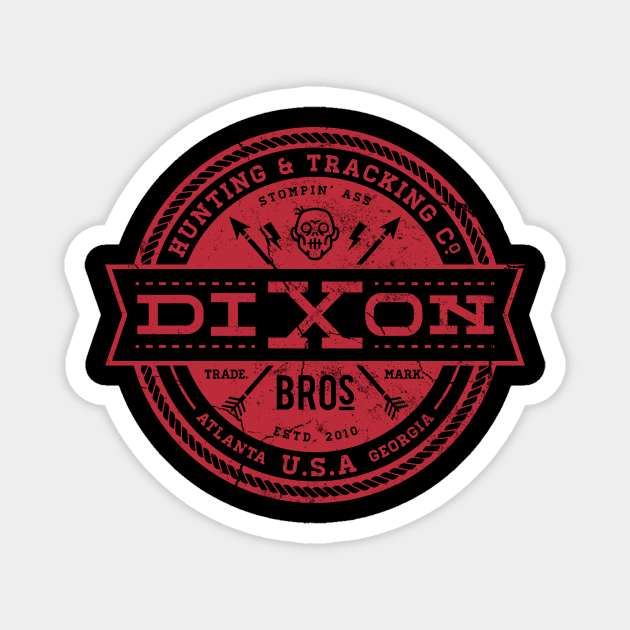 Dixon Bros - Zombie Hunting Red Magnet by Nemons