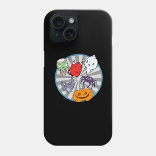 Retro Vintage Halloween. Little Boo Crew. Crazy Stripes and Vortex Style Phone Case