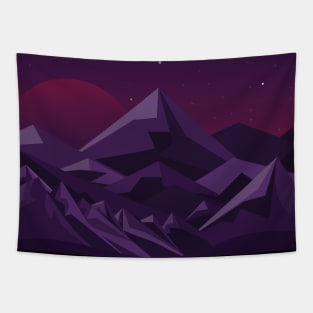 mountain illustration Tapestry