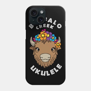 Buffalo Creek Ukulele_White Text Phone Case