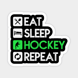 Puck Eat Sleep Hockey Repeat Gift Magnet