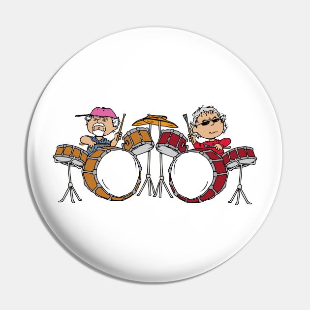 Rhythm Devils Mickey and Billy Gratenuts Dead and Co Pin by HandEyeStudio