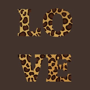 Love Leopard print T-Shirt