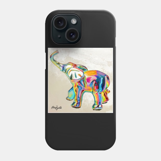 Rainbow Elephant Phone Case by KatareyDesigns