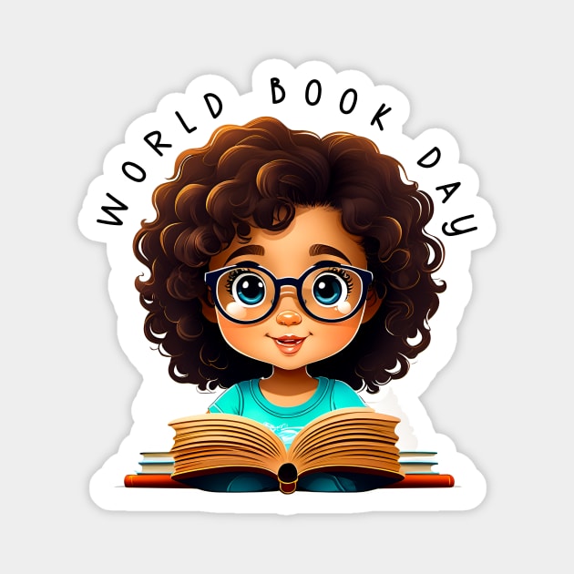 World Book Day T-shirt Design Magnet by CreativeXpro