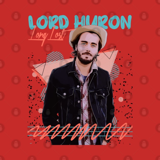 Retro Vintage Lord Huron Fan Art Design by Nandin Putri