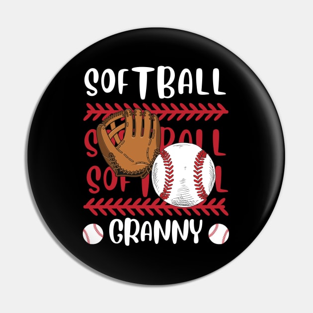 My Favorite Softball Player Calls Me Granny Gift for Softball Grandma Grandmother Pin by BoogieCreates