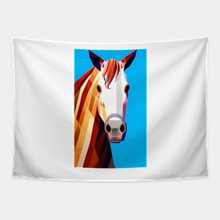 Painted Horse Digital Artwork Tapestry