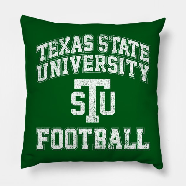 Texas State Football - Necessary Roughness Pillow by huckblade