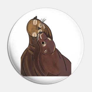 Sea Lion Love - Pin