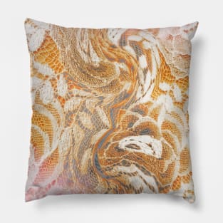 Delicate swirled lace Pillow