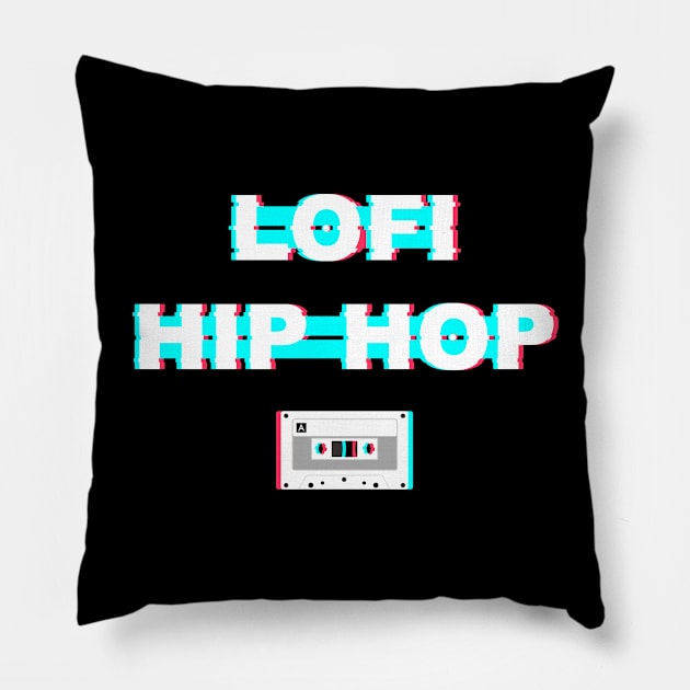 Lofi Hip Hop Rap Beat Culture Gift Pillow by Super Fresh Art