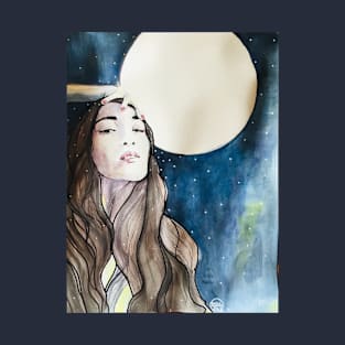 Hindi Zahra and the moon T-Shirt