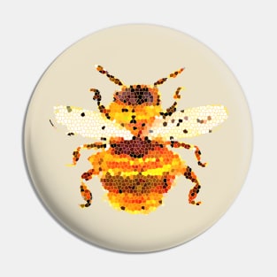 Mosaic Bumble Bee Pin