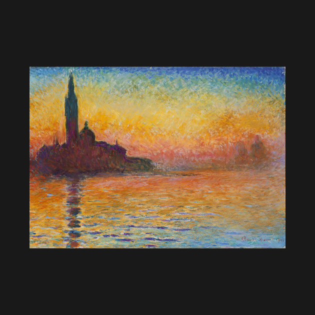 claude monet san giorgio maggiore at dusk original painting