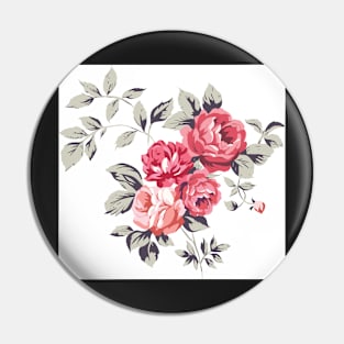 Pink Roses Pin