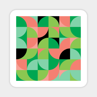 Modern Geometric (Watermelon) Magnet