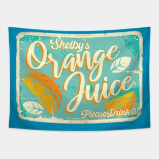 Shelby's Orange Juice Tapestry