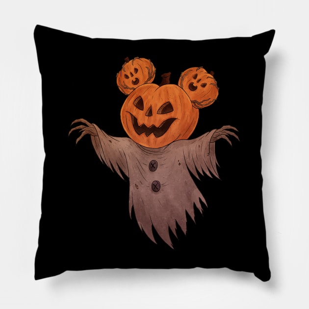 Pumpkin Ears Pillow by chrisraimoart