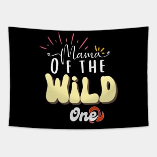 mom of the wild one - motherhood Tapestry