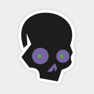 SKULL  ICON - BLACK DESIGN Magnet