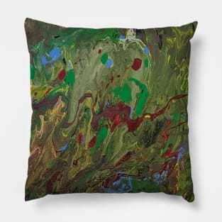 Green Ghost Nebula Pillow