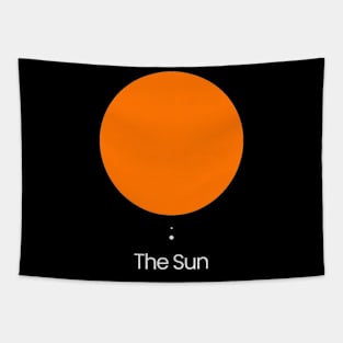 Simplistic Solar System Artwork Tapestry