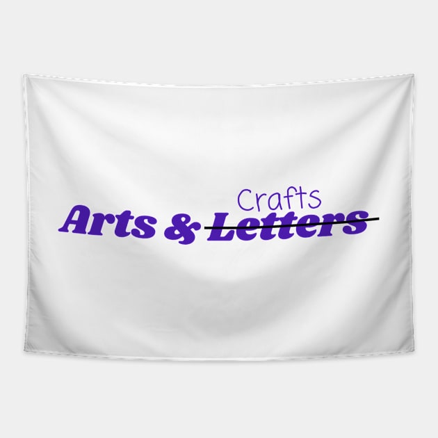 Arts & Crafts (letters) Tapestry by vickykuprewicz