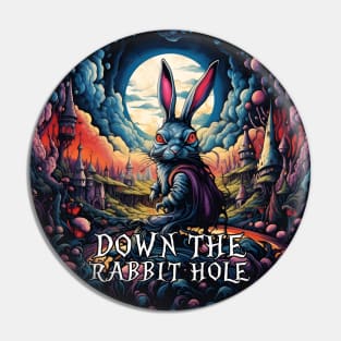 Alice in Wonderland Down the Rabbit Hole Pin