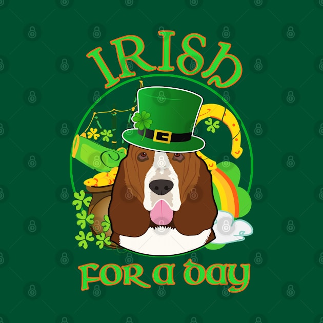 IRISH FOR A DAY BASSET HOUND by minhhai126