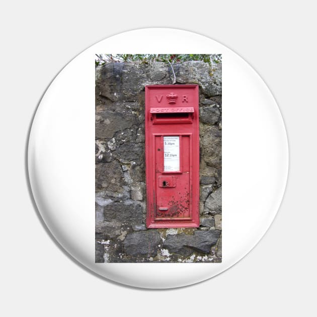 Traditional Red British Post Box in Wall [Royal Mail] Pin by grantwilson