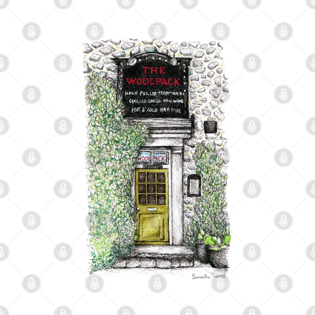 The Woolpack Pub Emmerdale Illustration by samanthagarrett