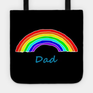 Dad Rainbow for Fathers Day Tote