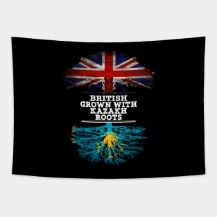 British Grown With Kazakh Roots - Gift for Kazakh With Roots From Kazakhstan Tapestry