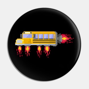 Pixel space school bus Pin