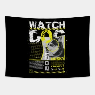 Watchdog - Husky Tapestry